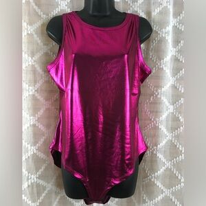Liquid Luxe Magenta Bodysuit
